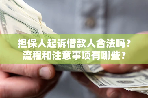 武汉担保人起诉借款人合法吗？流程和注意事项有哪些？