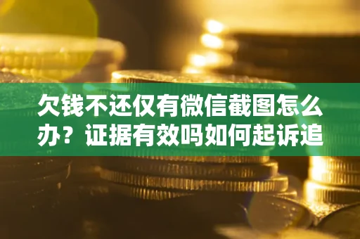 武汉欠钱不还仅有微信截图怎么办？证据有效吗如何起诉追回欠款？
