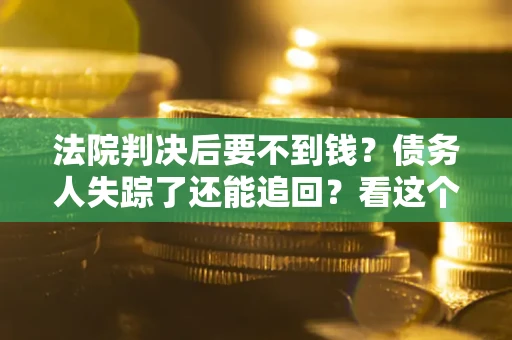 武汉法院判决后要不到钱？债务人失踪了还能追回？看这个方法！