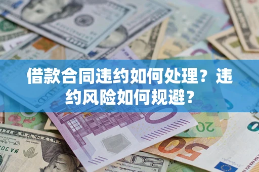 武汉借款合同违约如何处理？违约风险如何规避？