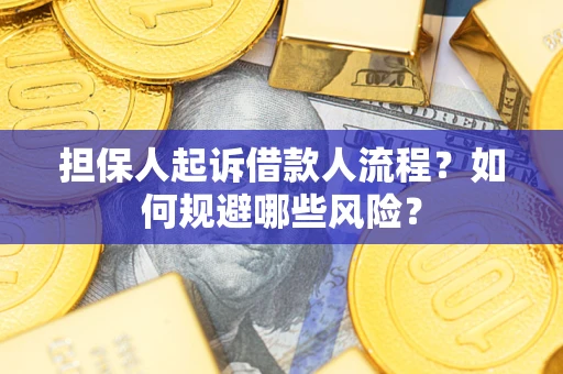 武汉担保人起诉借款人流程？如何规避哪些风险？