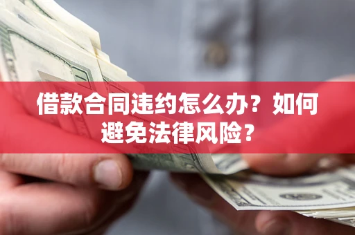 武汉借款合同违约怎么办？如何避免法律风险？