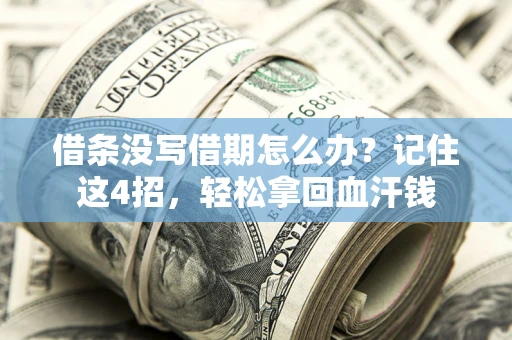 武汉借条没写借期怎么办？记住这4招，轻松拿回血汗钱