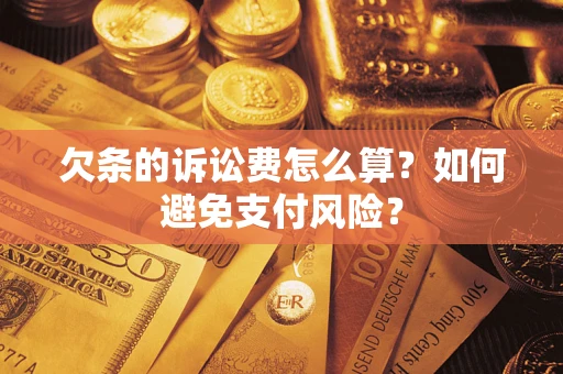 武汉欠条的诉讼费怎么算？如何避免支付风险？
